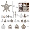 COZONY 72 Pcs Christmas Ball Ornaments, 2.36 Inch Shatterproof Baubles for Tree & Holiday Decor - 2 of 4