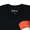 Seven Times Six Dr. Seuss T-Shirt Men's Cat In The Hat Be Original Graphic Tee Black - 3 of 3