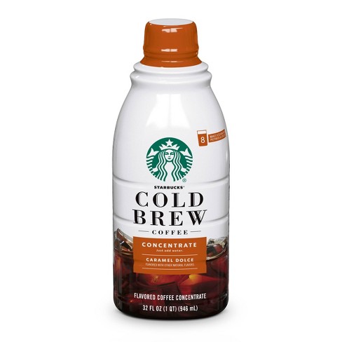 Starbucks Cold Brew Coffee — Caramel Dolce Flavored — Multi-Serve Concentrate — 1 bottle (32 fl oz.) - image 1 of 4