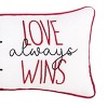 C&F Home 10" x 20" Valentine's Day "Love Always Wins" Accent Pillow - 3 of 4