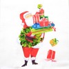 28.0 Inch Glam Santa With Gifts Kitchen 100% Cotton Clean Up Kitchen Towel - 3 of 3