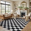 World Rug Gallery Block Shag Rug – Great for Living Room, Bedroom, or Entryway – Medium Pile, Easy to Clean – Anthracite Dark Gray - 2 of 4