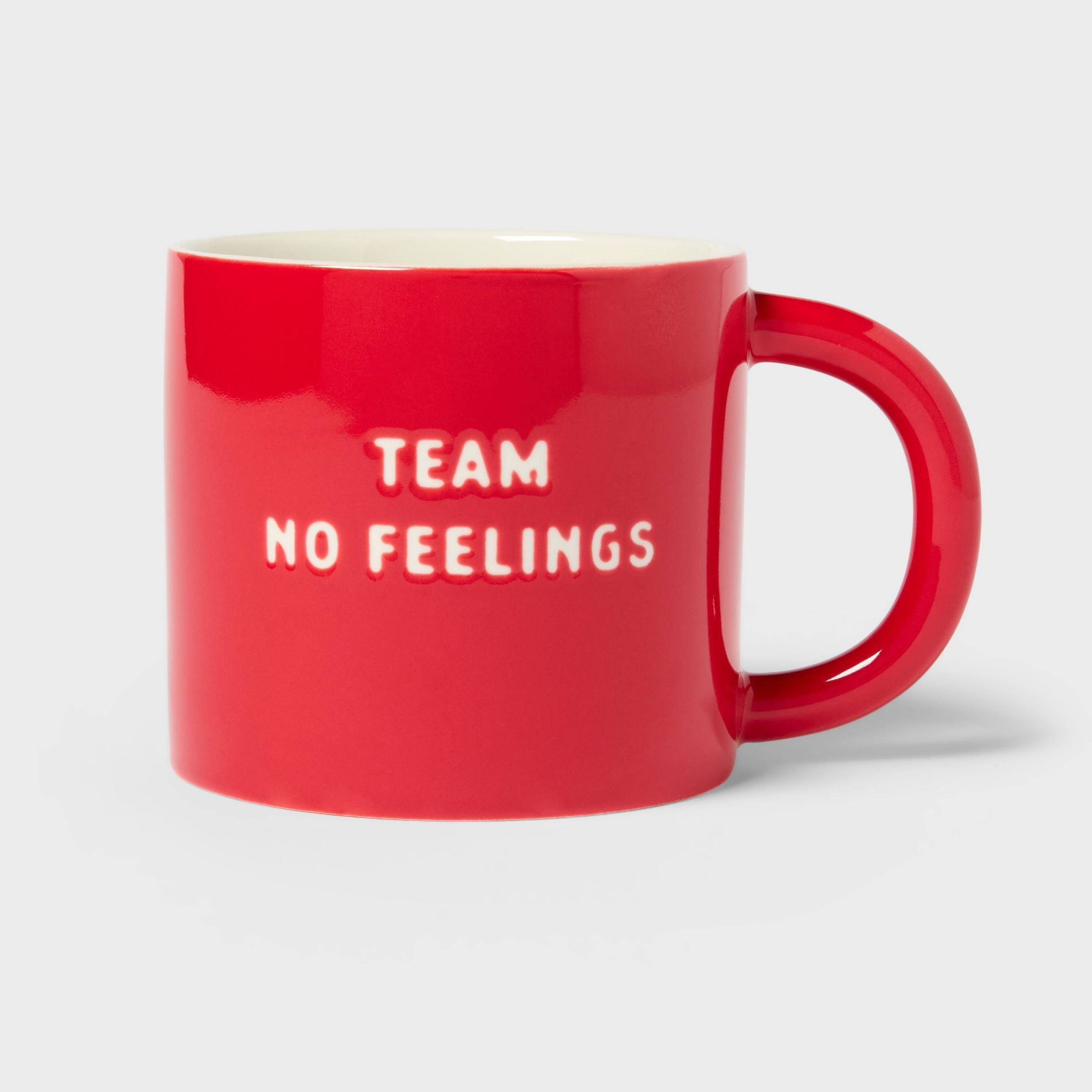 16oz Stoneware Team No Hard Feelings Mug Red - Spritz™