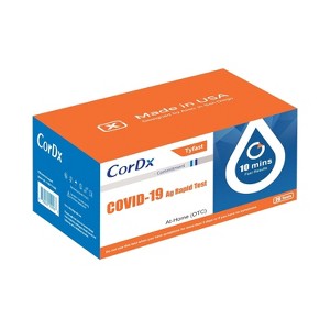 CorDx TyFast at-Home COVID-19 Antigen Rapid Test Kit, Fast Results in 10 Minutes (510K) - 1 of 4