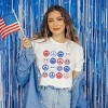 Simply Sage Market Women's Stacked 4th of July Smiley Face Short Sleeve Graphic Tee - 2 of 4