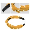 Unique Bargains Women's Satin Knotted Pearl Headband 1.1 Inch Wide 1 Pc - 3 of 4