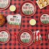 Sparkle and Bash 100 Pack Napkins with Buffalo Plaid Design, Boy Themed Lumberjack Baby Shower Decorations, 6.5 In - 3 of 4