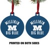 Millikin University Big Blue Logo Aluminum Holiday Christmas Tree Ornament - 2 of 4