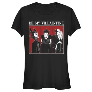 Juniors Womens Disney Villains Be My Villaintine T-Shirt - 1 of 4