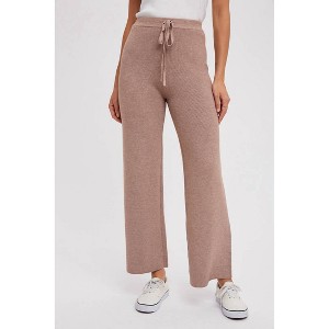 Women's RIBBED SWEATER LOUNGE PANTS - BluIvy - 1 of 4