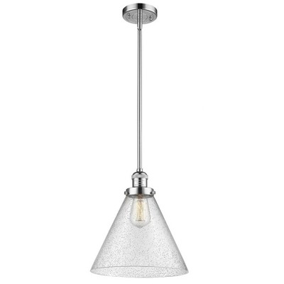 Cone - 1 Light Mini Pendant In Industrial Style-16 Inches Tall and 12 Inches Wide