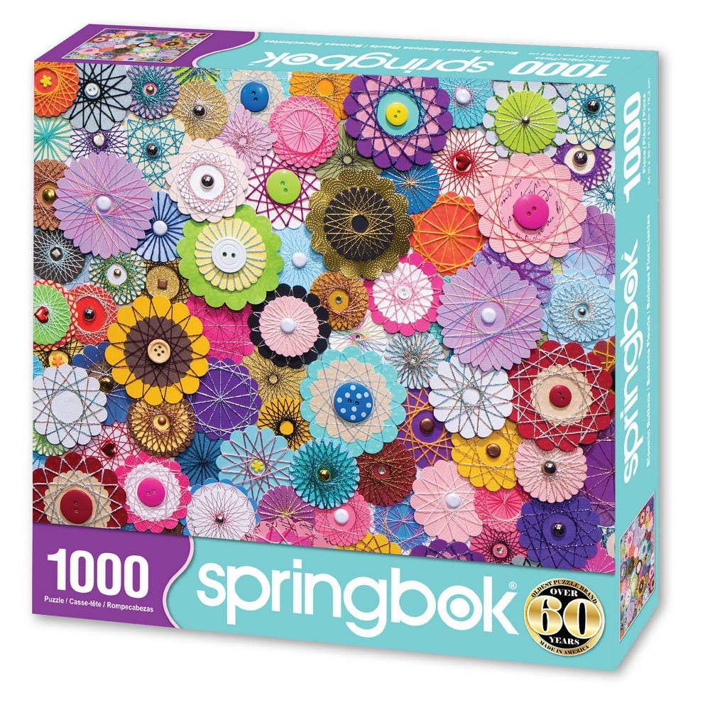 Photos - Jigsaw Puzzle / Mosaic Springbok Bloomin' Buttons 1000pc Jigsaw Puzzle 