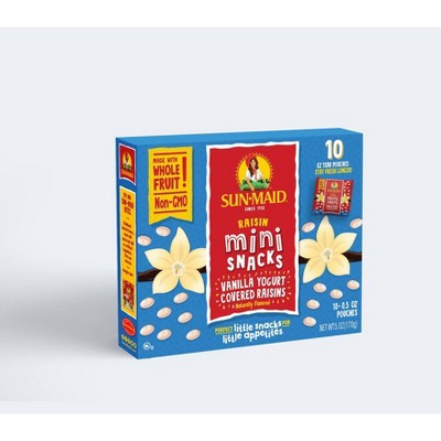 Sun-Maid Mini Snacks Vanilla Yogurt Raisins - 10ct