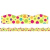 Charles Leonard Borders/Trims, Magnetic, Scallop Cut - 1-1/2" x 24", Colorful Dot Theme, 24' per Pack, 2 Packs - 2 of 2