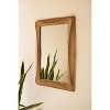 Wall Mirror, Paper Rope Framed Mirror 39.5"H – Natural Coastal Wall Mirror by Kalalou - 4 of 4