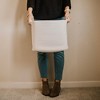 Parker Baby Rope Storage Cube — 11" Nursery Organizer Bin, Collapsible, Gray Cotton, Fits Cube Shelves