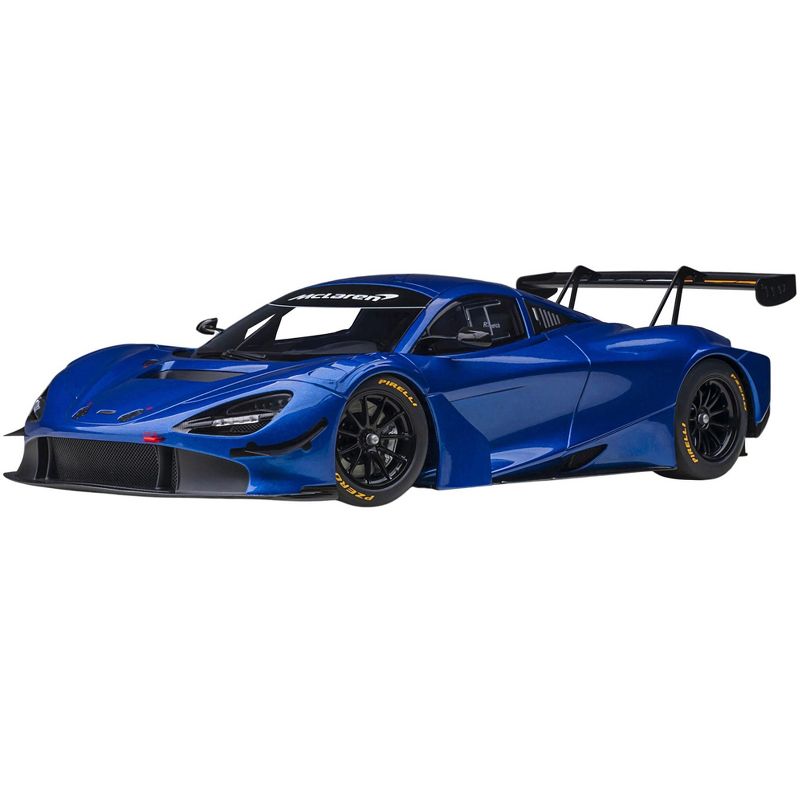 McLaren 720S GT3 Azure Blue Metallic 1/18 Model Car by Autoart, 1 of 5