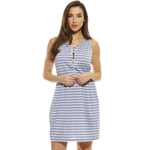 Just Love Cinch Waist Lace Up Casual Short Dress / Summer Dresses - 1 of 2