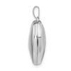Black Bow Jewelry Sterling Silver 18mm Polished Heart Locket - 2 of 4