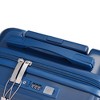 NAYSAYE Luggage 3 Piece Set with Front Opening Design Spinner Wheels Cup Holder for Travel, Blue, 18.8"*12"*29.5" - 2 of 4