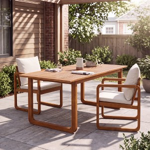 Christopher Knight Home Rowan Outdoor Modern Coastal Acacia Wood ...