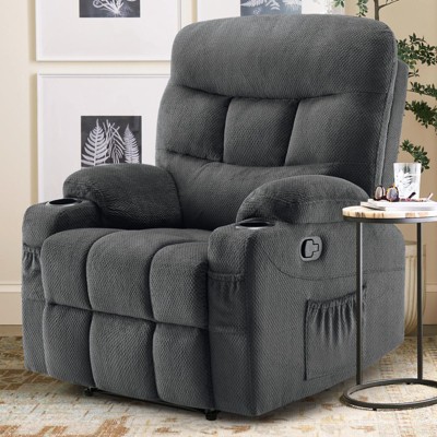 Lirago Oversized Recliner Chair for Living Room Bedroom Large Tall Adults 350 lbs Weight Capacity Swivel Rocker Recliner 3 Modes Easy Assembly