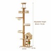 Lyngins Modern Wooden Cat Tree Tower, Stylish Cat Tower with Sisal Cat Scratching Post & Acrylic Hammock, Cat House for All Cats/Kittens - 2 of 4