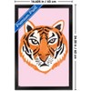 Trends International Illustrated Cool Tiger Framed Wall Poster Prints - 3 of 4