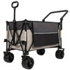 Grungis Premium All-Terrain Folding Wagon Cart,Shopping Cart with Ergonomic Adjustable Handles,Utility Cart for Camping,Shopping,Sports - 2 of 4