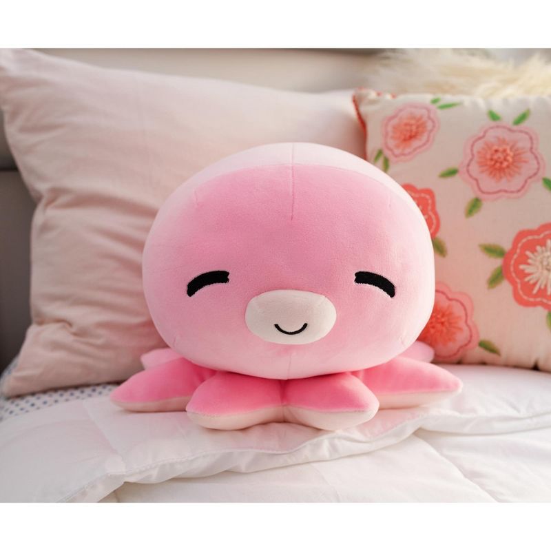 Toynk MochiOshis 12-Inch Character Plush Toy Animal Pink Octopus | Izumi Inkyoshi, 5 of 8