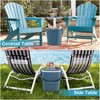 Tangkula Portable Cooler Table with Handle 4 Gallon Beer and Wine Cooler w/ Lift Top Lid & Bottle Opener 3-in-1 Outdoor Cocktail Drink Table Black/Blue - 4 of 4
