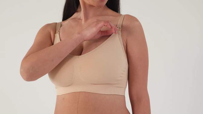 Bravado! Designs Women's Body Silk Seamless Full Cup Nursing Bra, 2 of 10, play video