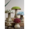 Decorative Mushroom Set with Mosaic Tops – Five Pieces, 5.5" Tall by Kalalou - 3 of 4