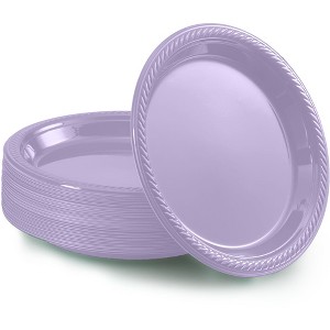 SparkSettings Disposable Plastic Dessert Plates 7 Inches, Pack of 50 - 1 of 4