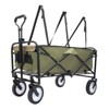FURNIinspire Outdoor Serving Carts 360lbs Foldable Wagon Cart Beach Wagon Utility Cart Wagon Grocery Cart for Fishing, Green, 35.04"*21.65"*38.98" - 4 of 4