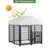 Large Dog Kennel Outdoor Pet Pens Dogs Run Enclosure Animal4'L x 4'W x 4.25'H - 2 of 4