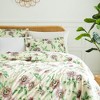 Southshore Fine Living Passiflora 300 Thread-Count 100% Cotton Sateen Floral Duvet Cover Set - 4 of 4