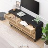 NicBex Farmhouse Natural Wood 6-Drawer Rattan Dressers,Chest of Drawers for Bedroom,Living Room,Kids' Room,Hallway - 2 of 4