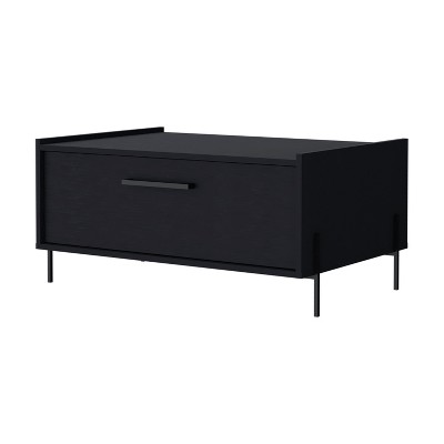 NicBex 33.1 Inch Rectangle Coffee Table with Flip-Down Door for Living Room,Dining Room,Bedroom