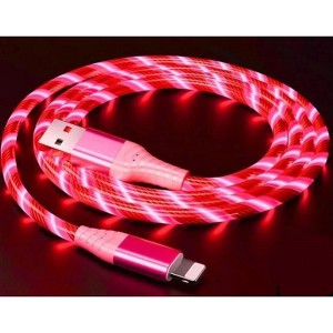 MAGIC JOHN 2.4A RGB LED Light Durable USB Cable for IPhone IOS Lighting 3FT - 1 of 4