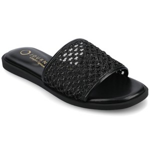 Journee Women's Comfort System Prisilla Flat Sandals - 1 of 4