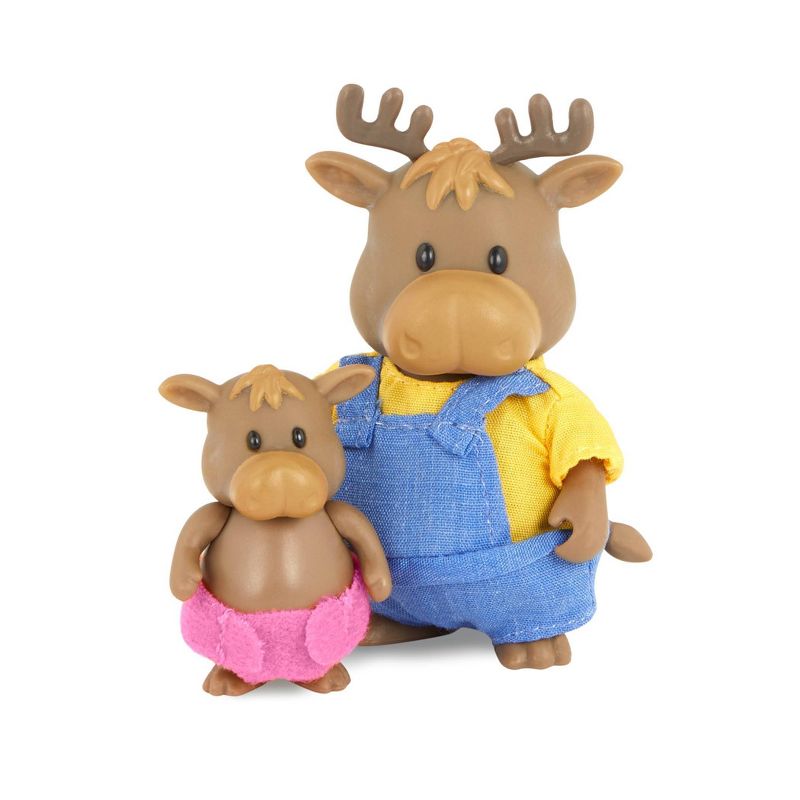 Li&#39;l Woodzeez Vanderhoof Moose Family Figurines and Storybook Collectible Toys, 4 of 5