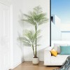 DR.Planzen Faux Palm Trees with Oval White Planter, Pre Potted Fake Greenry Palm Tree for Home Decor - 4 of 4