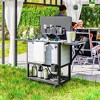 Outsunny 104 Quart Patio Cooler Cart, Outdoor Beverage Rolling Ice Chest with Bottle Opener and Shelves for Pool Deck BBQ Cookouts Party - 2 of 4