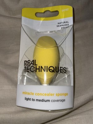  Real Techniques Miracle Concealer Sponge, Makeup Blending  Sponge For Liquid & Cream Concealer, Elongated Shape For Precise  Application Under Eyes & Tight Areas, Yellow Sponge, Latex-Free Foam, 1  Count : Everything