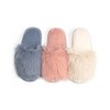 Roxoni Cozy Chic Fuzzy Slippers for Girl's - Fizzy Hair Top with Faux Fur Body, Comfortable & Relaxing - 4 of 4