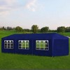 vidaXL 10'x30' Party Tent - Blue, UV and Water-Resistant Outdoor Canopy, Rust-Resistant Steel Frame with Decorative Windows and Easy Entrance - 2 of 4