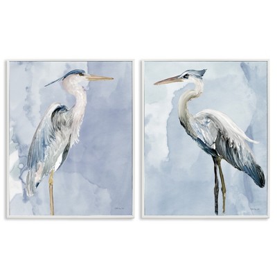 Stupell Industries Heron Birds Standing Blue Sky, 16" x 20"