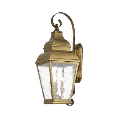 Livex Lighting Exeter 3 - Light Wall Light in  Antique Brass