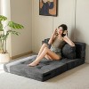 MAXYOYO Folding Sofa Bed with Pillow, 4-in-1 Tufted Sleeper Chair for Living Room - 2 of 4